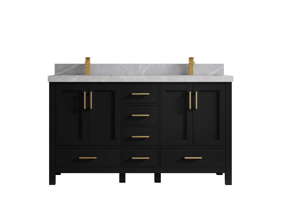 Malibu 60 in. W x 22 in. D Double Sink Bathroom Vanity - Willow Bath and Vanity
