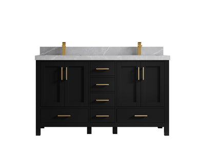 Malibu 60 in. W x 22 in. D Double Sink Bathroom Vanity - Willow Bath and Vanity