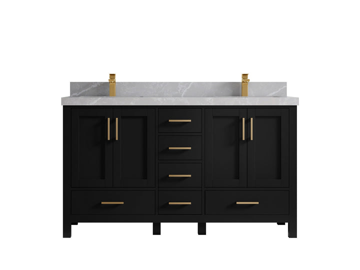 Malibu 60 in. W x 22 in. D Double Sink Bathroom Vanity - photo 33
