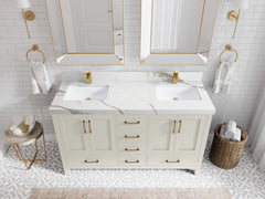 Malibu 60 in. W x 22 in. D Double Sink Bathroom Vanity - photo 14