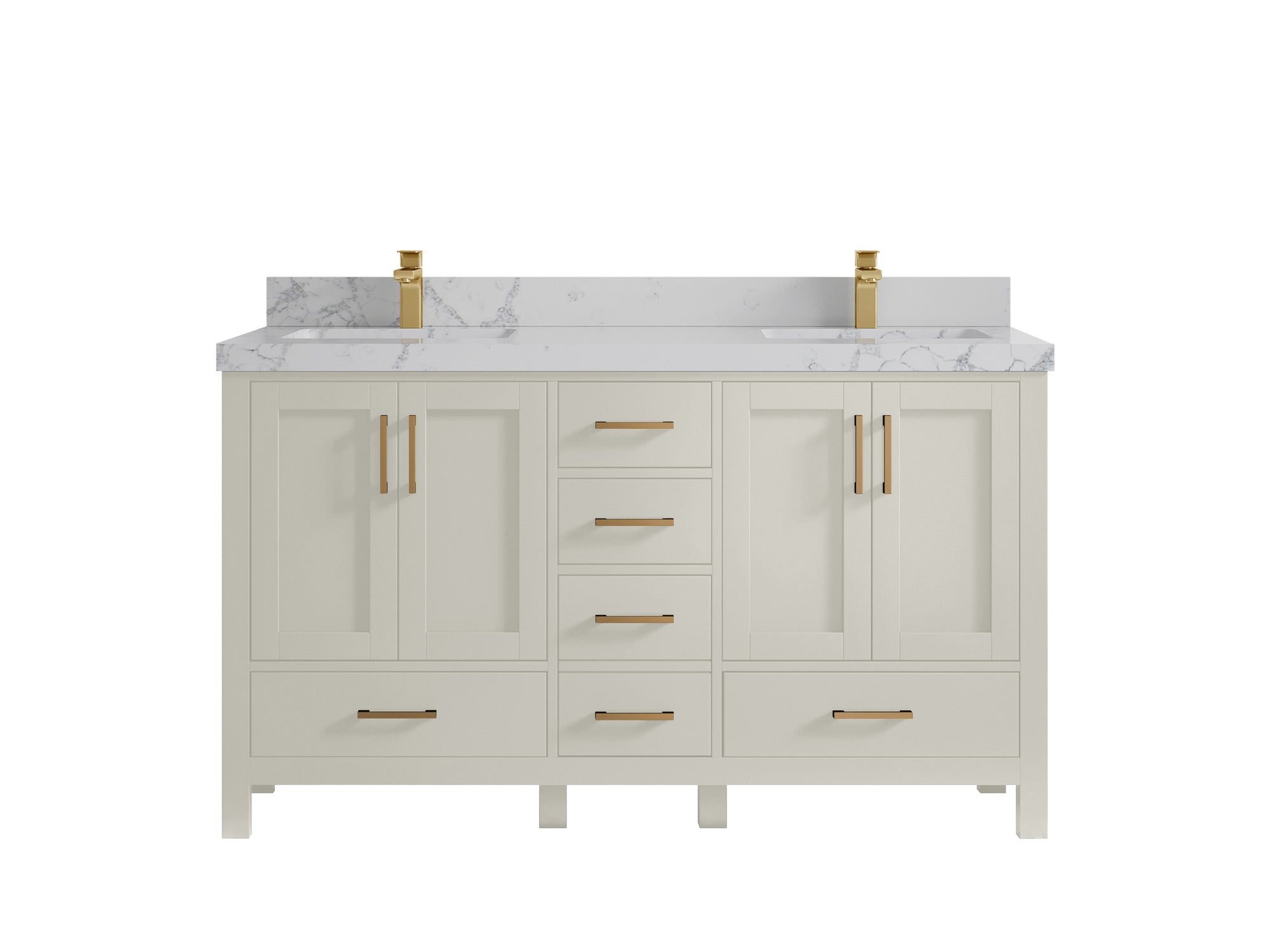 Malibu 60 in. W x 22 in. D Double Sink Bathroom Vanity - Willow Bath and Vanity