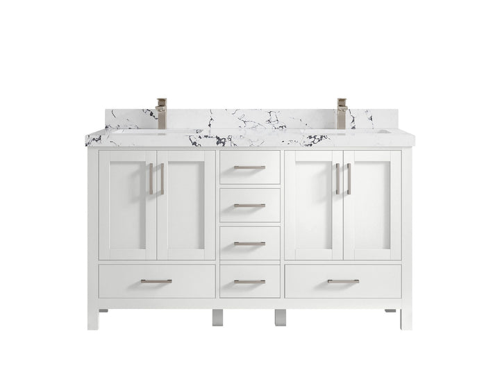 Malibu 60 in. W x 22 in. D Double Sink Bathroom Vanity - photo 41
