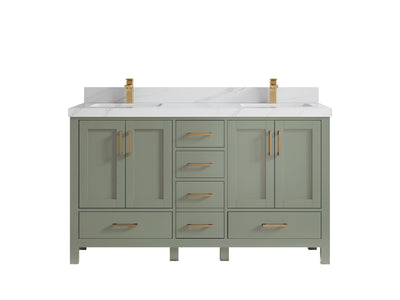 Malibu 60 in. W x 22 in. D Double Sink Bathroom Vanity - Willow Bath and Vanity