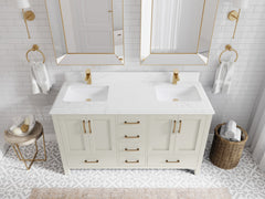 Malibu 60 in. W x 22 in. D Double Sink Bathroom Vanity - photo 24