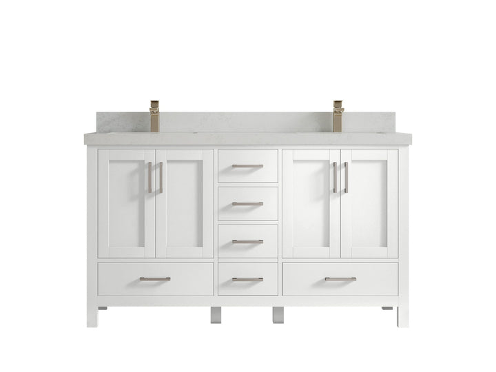 Malibu 60 in. W x 22 in. D Double Sink Bathroom Vanity - photo 13