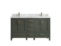 Malibu 60 in. W x 22 in. D Double Sink Bathroom Vanity - photo 12
