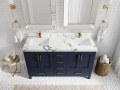 Malibu 60 in. W x 22 in. D Double Sink Bathroom Vanity - photo 42