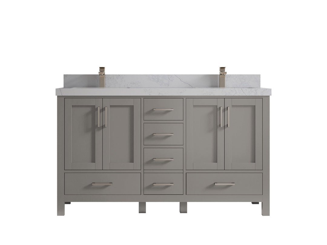 Malibu 60 in. W x 22 in. D Double Sink Bathroom Vanity - Willow Bath and Vanity