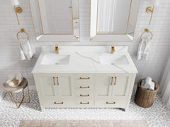 Malibu 60 in. W x 22 in. D Double Sink Bathroom Vanity - photo 22