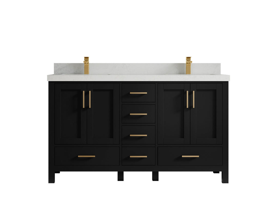 Malibu 60 in. W x 22 in. D Double Sink Bathroom Vanity - Willow Bath and Vanity