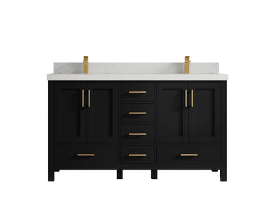 Malibu 60 in. W x 22 in. D Double Sink Bathroom Vanity - Willow Bath and Vanity