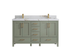 Malibu 60 in. W x 22 in. D Double Sink Bathroom Vanity - photo 20