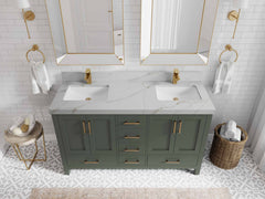 Malibu 60 in. W x 22 in. D Double Sink Bathroom Vanity - photo 25
