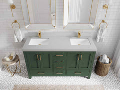 Malibu 60 in. W x 22 in. D Double Sink Bathroom Vanity - photo 12