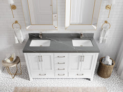 Malibu 60 in. W x 22 in. D Double Sink Bathroom Vanity - photo 34
