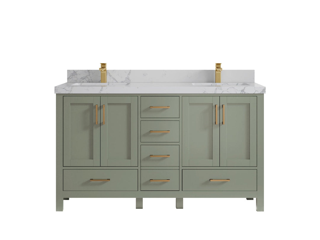 Malibu 60 in. W x 22 in. D Double Sink Bathroom Vanity - Willow Bath and Vanity
