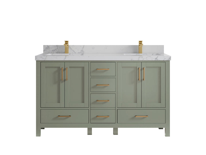 Malibu 60 in. W x 22 in. D Double Sink Bathroom Vanity - photo 44