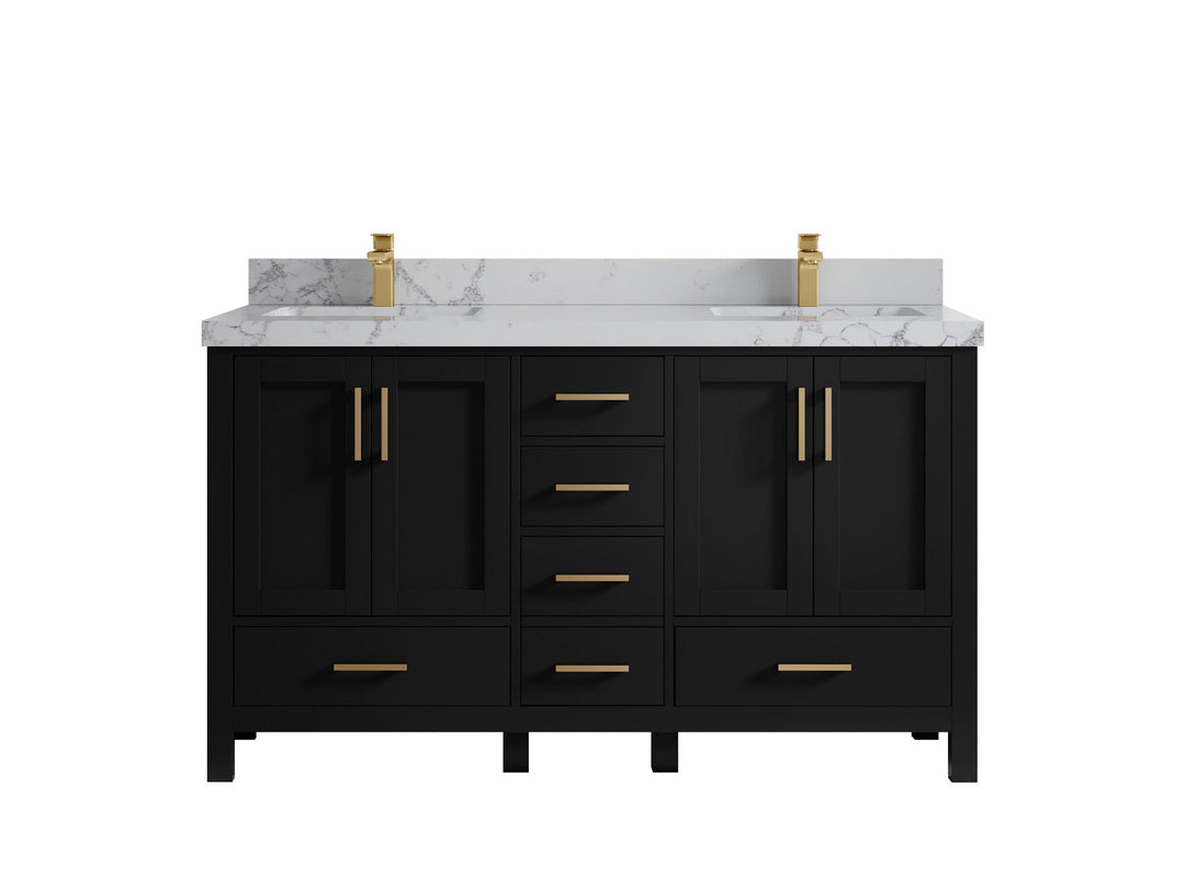 Malibu 60 in. W x 22 in. D Double Sink Bathroom Vanity - Willow Bath and Vanity