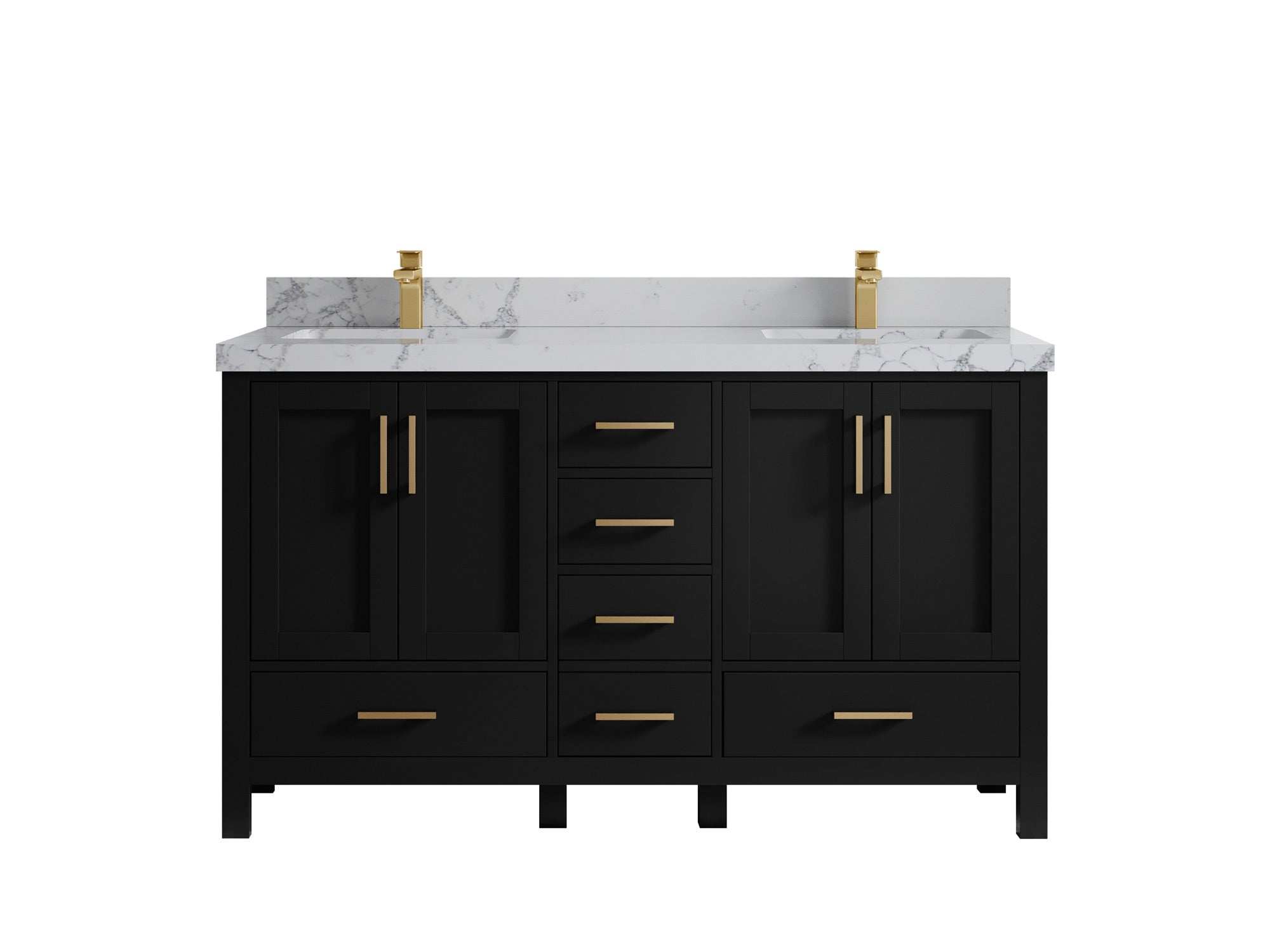 Malibu 60 in. W x 22 in. D Double Sink Bathroom Vanity - Willow Bath and Vanity