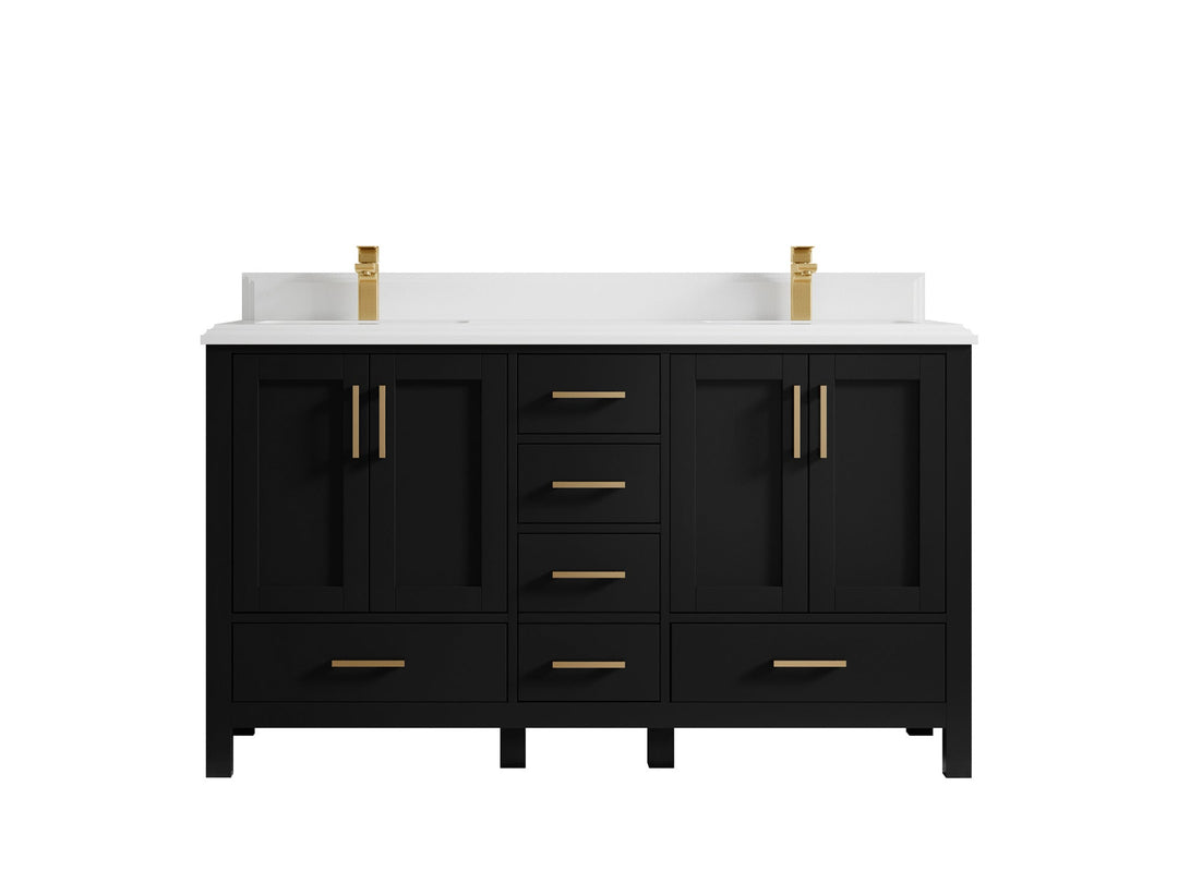 Malibu 60 in. W x 22 in. D Double Sink Bathroom Vanity - Willow Bath and Vanity