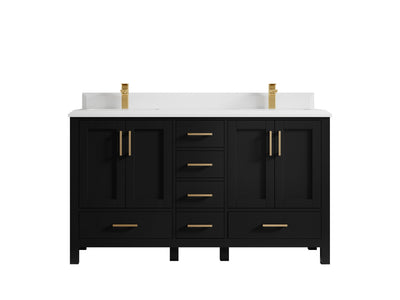 Malibu 60 in. W x 22 in. D Double Sink Bathroom Vanity - Willow Bath and Vanity