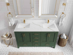 Malibu 60 in. W x 22 in. D Double Sink Bathroom Vanity - photo 24