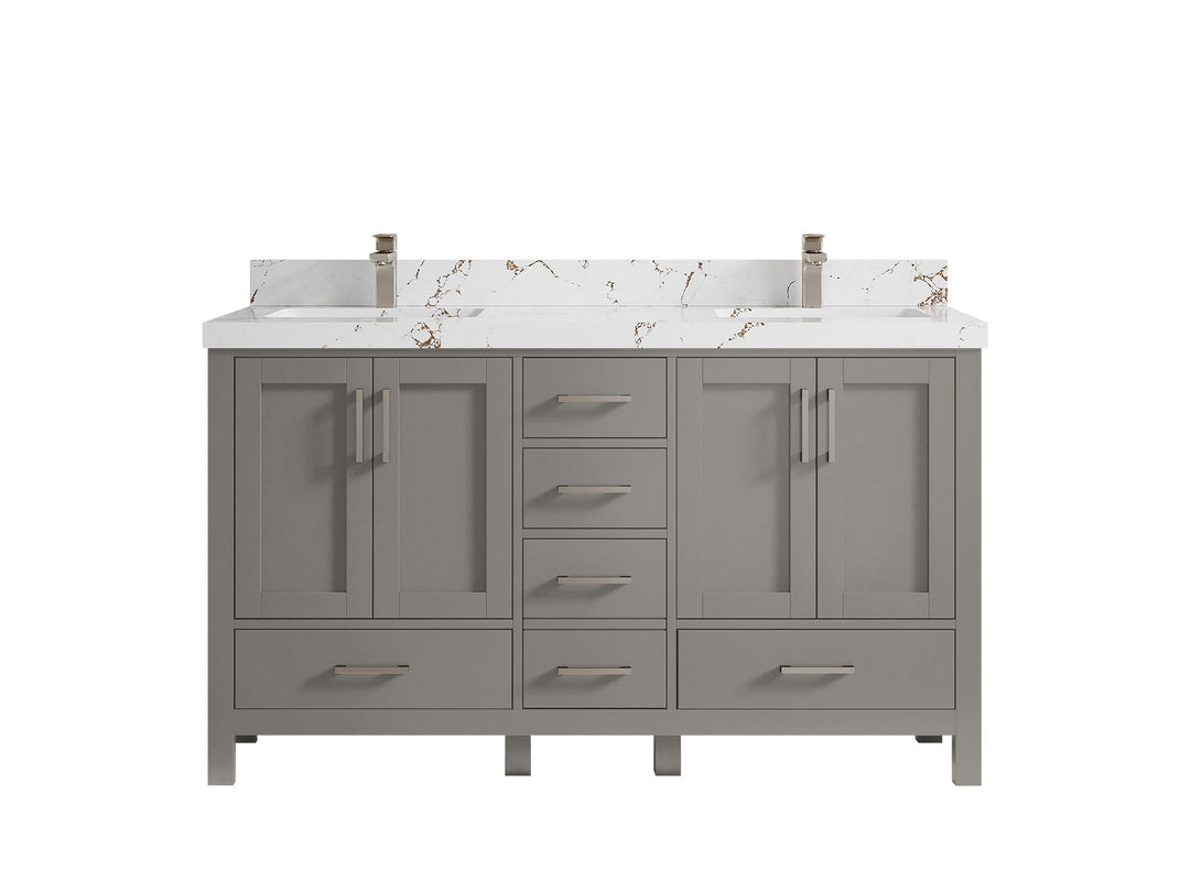 Malibu 60 in. W x 22 in. D Double Sink Bathroom Vanity - Willow Bath and Vanity