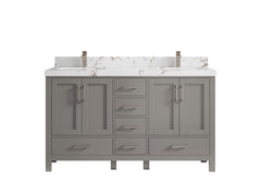 Malibu 60 in. W x 22 in. D Double Sink Bathroom Vanity - photo 37