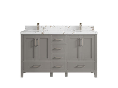 Malibu 60 in. W x 22 in. D Double Sink Bathroom Vanity - Willow Bath and Vanity