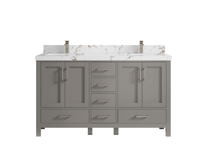 Malibu 60 in. W x 22 in. D Double Sink Bathroom Vanity - photo 37