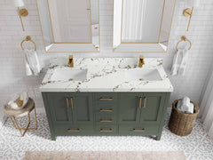 Malibu 60 in. W x 22 in. D Double Sink Bathroom Vanity - photo 41