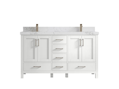 Malibu 60 in. W x 22 in. D Double Sink Bathroom Vanity - Willow Bath and Vanity