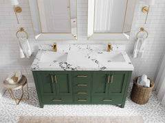 Malibu 60 in. W x 22 in. D Double Sink Bathroom Vanity - photo 40