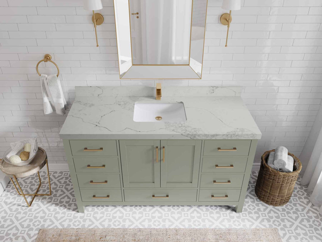 Malibu 60 in. W x 22 in. D Single Sink Bathroom Vanity - Willow Bath and Vanity