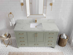 Malibu 60 in. W x 22 in. D Single Sink Bathroom Vanity - photo 8
