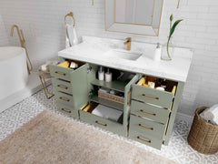 Malibu 60 in. W x 22 in. D Single Sink Bathroom Vanity - photo 2