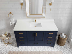 Malibu 60 in. W x 22 in. D Single Sink Bathroom Vanity - photo 44