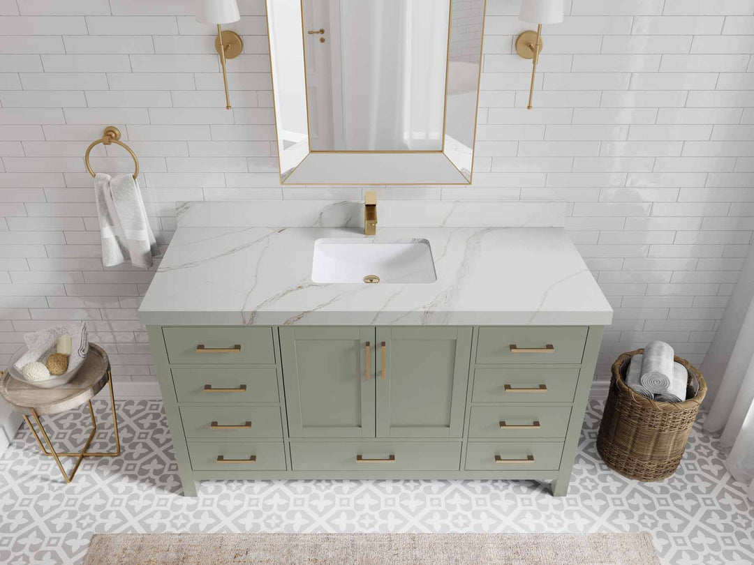 Malibu 60 in. W x 22 in. D Single Sink Bathroom Vanity - Willow Bath and Vanity