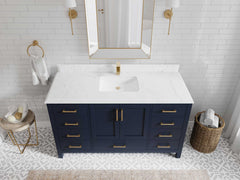 Malibu 60 in. W x 22 in. D Single Sink Bathroom Vanity - photo 26