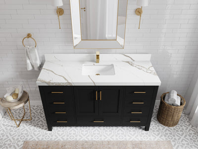 Malibu 60 in. W x 22 in. D Single Sink Bathroom Vanity - Willow Bath and Vanity