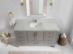 Malibu 60 in. W x 22 in. D Single Sink Bathroom Vanity - photo 18