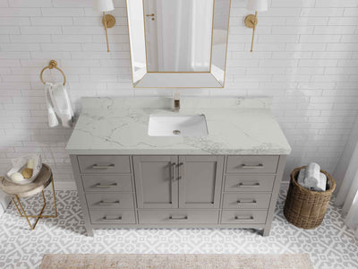 Malibu 60 in. W x 22 in. D Single Sink Bathroom Vanity - Willow Bath and Vanity
