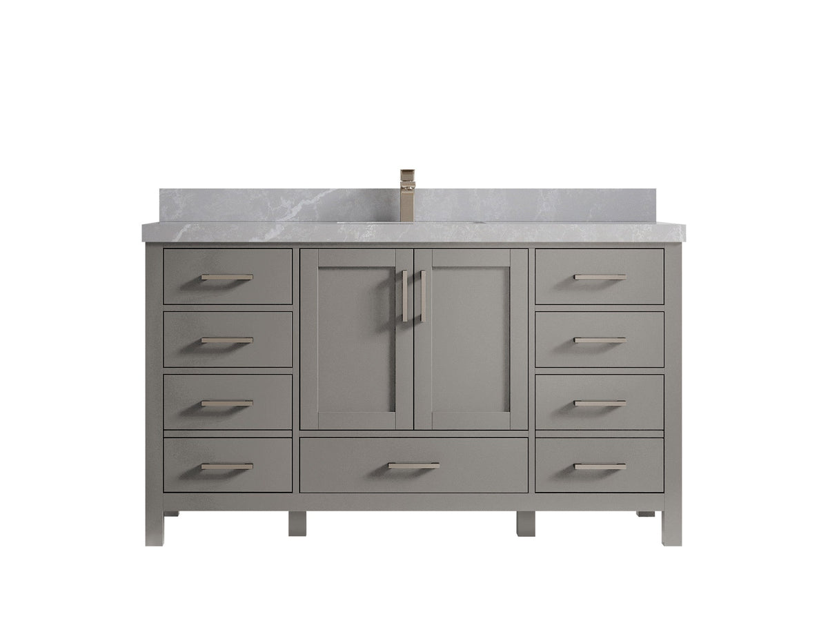Malibu 60 in. W x 22 in. D Single Sink Bathroom Vanity - Willow Bath and Vanity