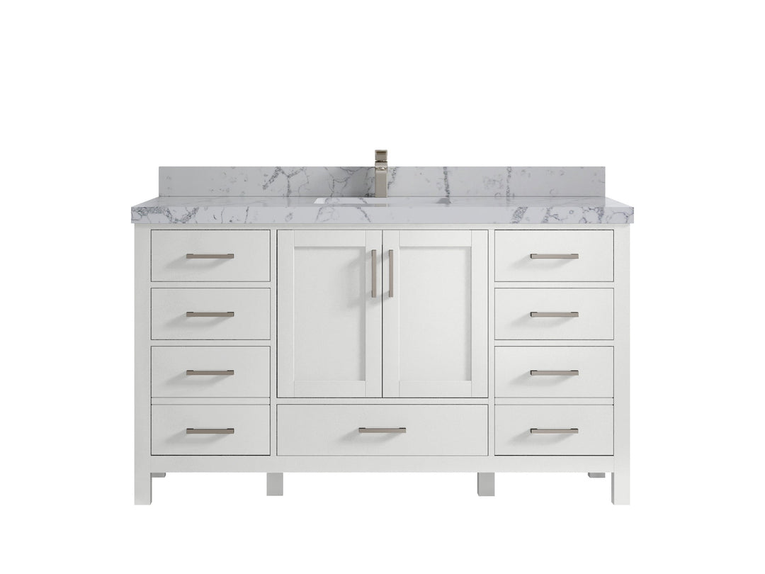 Malibu 60 in. W x 22 in. D Single Sink Bathroom Vanity - Willow Bath and Vanity