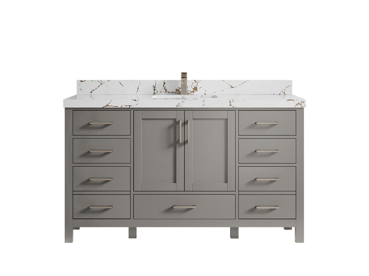 Malibu 60 in. W x 22 in. D Single Sink Bathroom Vanity - photo 37