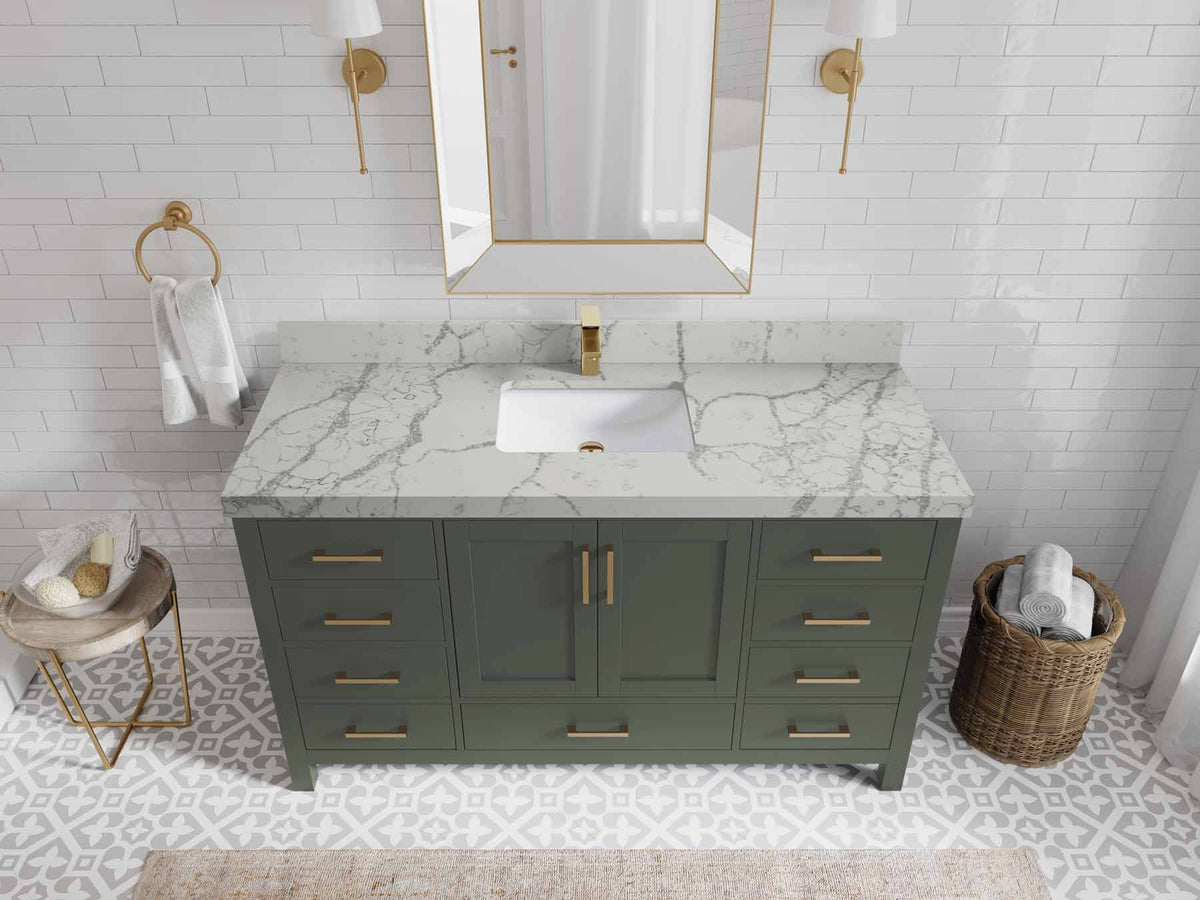 Malibu 60 in. W x 22 in. D Single Sink Bathroom Vanity - Willow Bath and Vanity