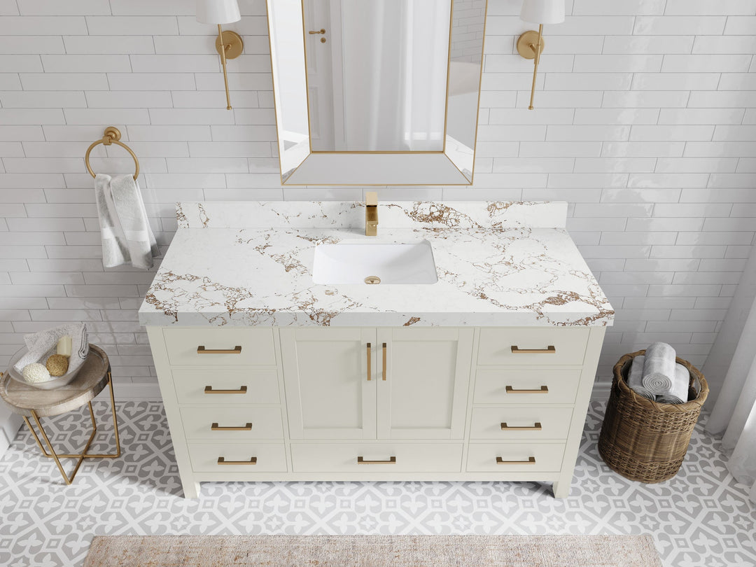 Malibu 60 in. W x 22 in. D Single Sink Bathroom Vanity - Willow Bath and Vanity