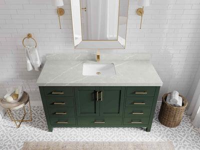 Malibu 60 in. W x 22 in. D Single Sink Bathroom Vanity - Willow Bath and Vanity