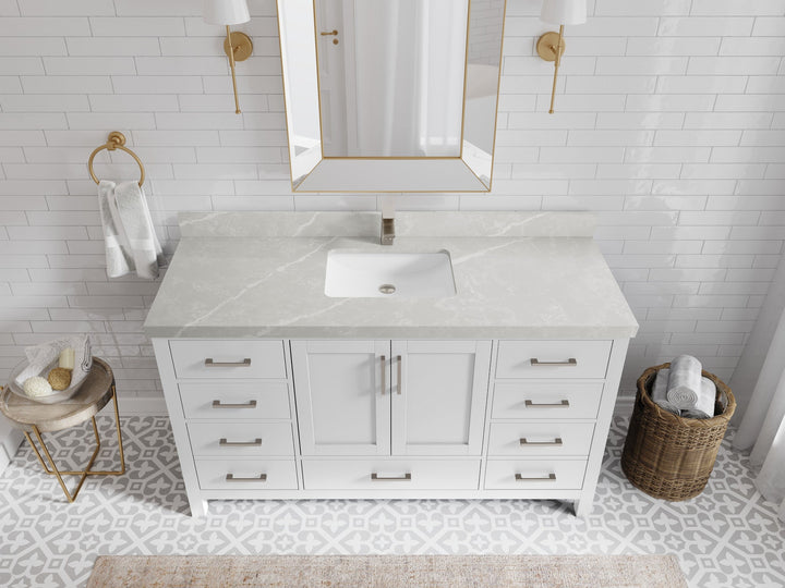Malibu 60 in. W x 22 in. D Single Sink Bathroom Vanity - photo 28