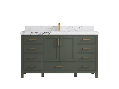 Malibu 60 in. W x 22 in. D Single Sink Bathroom Vanity - Willow Bath and Vanity
